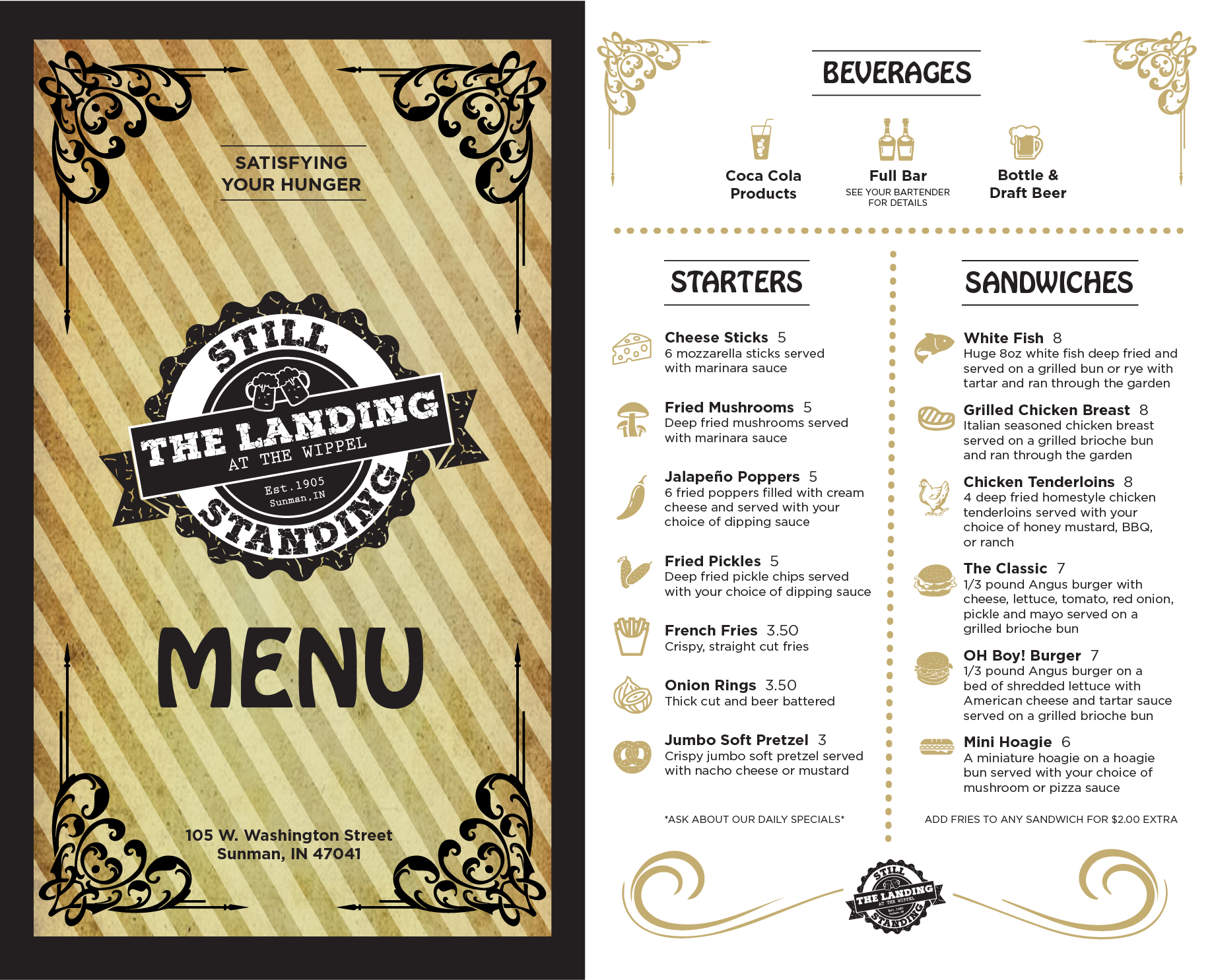 Sunman Landing Menu